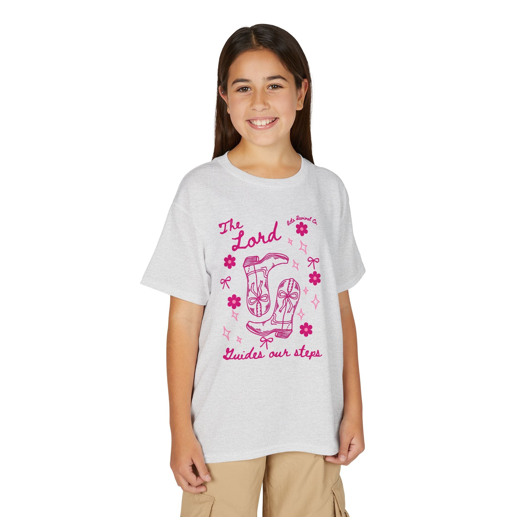 Youth T-Shirt — The Lord Guides Our Steps