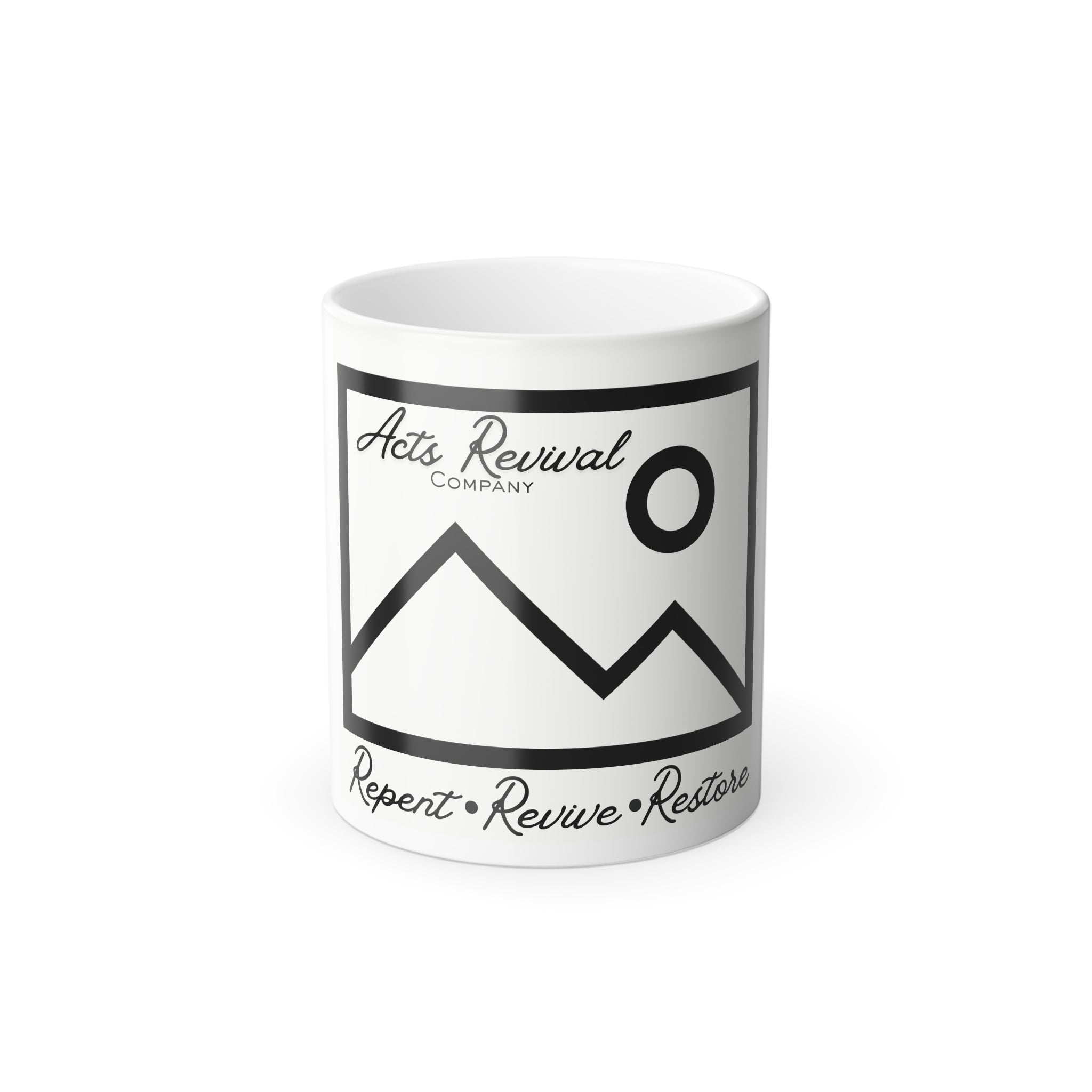 Acts Revival Color-Changing Mug — "Repent • Revive • Restore" 11oz